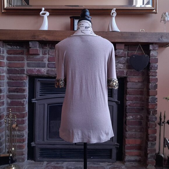 Tory Burch Top Cream with Gem embellishments - Picture 5 of 10